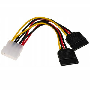 Rozdzielacz Kabel Zasilający Molex Na 2x Sata
