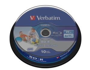 Verbatim BD-R x6 25GB PRINT Blu-Ray CAKE 10szt