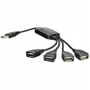 Hub Rozdzielacz Usb 2.0 Rozgałęźnik Na 4 Porty