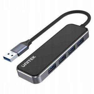 Szklany hub 4 x USB A 3.1 Gen 1 H1109A Unitek