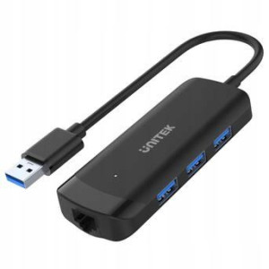 Hub USB 3 5Gbps 3 porty USB-A + RJ45 H1111A Unitek