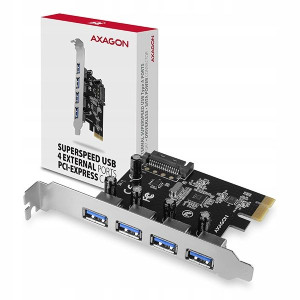 Kontroler USB 3.2 AXAGON PCEU-430VL 4 x USB 3.2