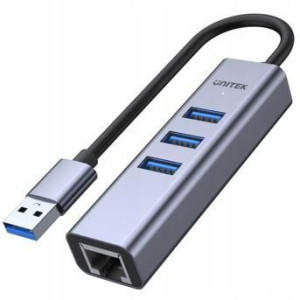 Hub USB-A 3.1 5 Gbps 3 porty USB + RJ45 Unitek