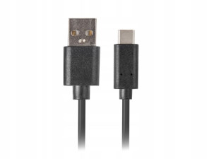 Kabel USB - USB-C 1m czarny QC 3.0 Lanberg