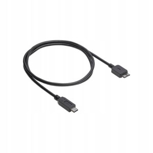 Kabel USB-C - USB microB 3.1 1m M-M do dysku black