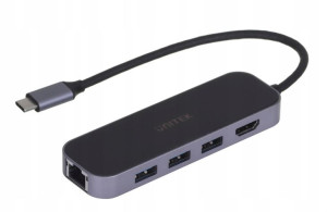 Hub Usb-c 3.1 Rj-45 3 X Usb Hdmi 4k Pd100w Unitek