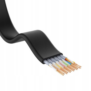 Kabel przewód HDMI 2.0 4k płaski 1,5m Unitek black