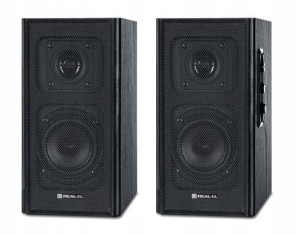Głośniki kolumny S-250 20W drewno czarne Real-el