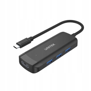 Aktywny hub USB-C 3 x USB 3.1 HDMI 4K@30Hz Unitek