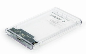 Obudowa na dysk 2.5" USB 3.0 przeźroczysty