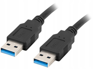 Kabel Usb-a M/m 3.0 1.8m Czarny Lanberg