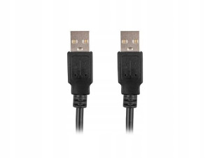 Kabel Usb-a M/m 2.0 1.8m Czarny Lanberg