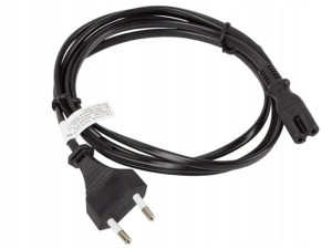 Kabel Zasilający Euro Radiowy 2-pin C7 1.8m Vde