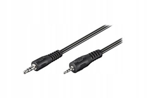 Kabel Goobay Minijack 3.5 - Minijack 2.5 2m Czarny