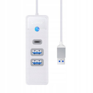 Hub USB 3.1 2 x USB 3.1 + USB-C Orico biały