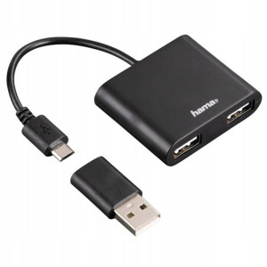Hama USB 2.0 OTG Hub 1: 2 dla smartfona, notebooka