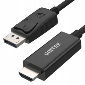 Kabel Displayport - HDMI 1,8 m Unitek ; Y-5118CA