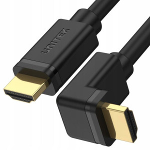 Kabel HDMI-HDMI Unitek v2.0 90 stopni 4K Y-C1002
