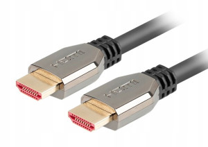 Kabel HDMI M/M V2.1 Lanberg 0.5m 8K 60HZ czarny