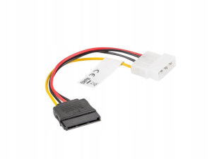 Kabel zasilający Lanberg Molex -> SATA F 0,15m