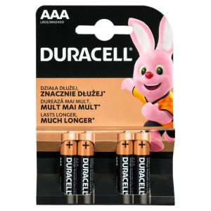 Bateria alkaliczna Duracell AAA (R3) 4 szt.