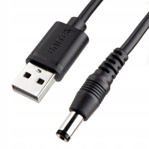 kabel zasilający USB - wtyk DC 5.5/2.5mm 9V Unitek