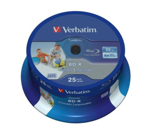 Verbatim BD-R x6 25GB PRINT Blu-Ray CAKE 25szt