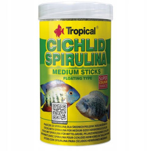 Tropical Cichlid Spirulina Medium Sticks 250ml/90g