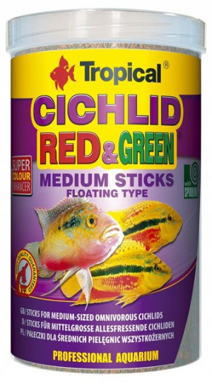 Tropical Cichlid Red&green Medium Sticks 250ml