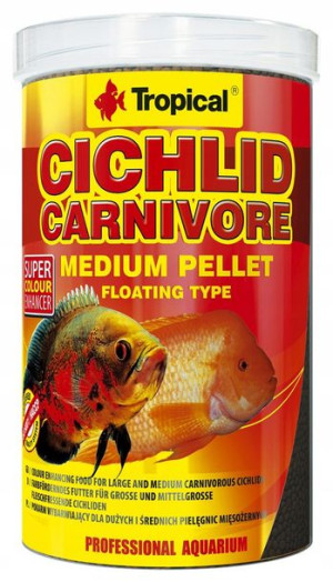Tropical Cichlid Carnivore Medium Pellet 500ml/180