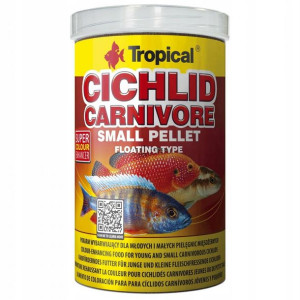 Tropical Cichlid Carnivore Small Pellet 1000ml/360