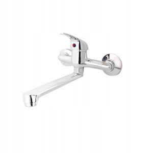 Bateria Umywalkowa Delfin Rivia Ścienna Chrom