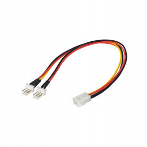 Adapter zasilania 3 pin do wentylatorów 3 pin x 2