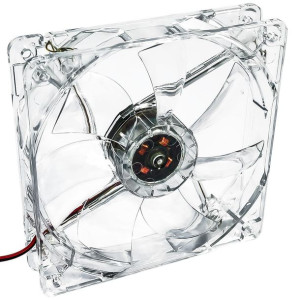 Wentylator 120 mm 1000 obr/min LED Czerwony molex