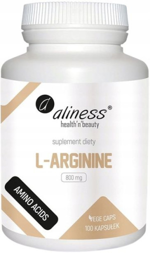 L-arginina Aliness 800mg 100kaps Tlenek Azotu