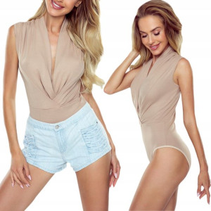 Eldar Jeny Body damskie prążkowane cappucino L