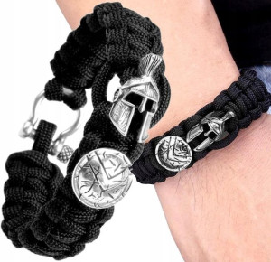 Bransoletka Spartan Survival wojownik wiking stal