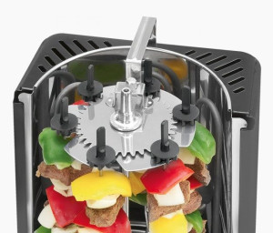 Grill elektryczny do kebabu Clatronic DVG 3686 (pionowy; 1400W; czarny)