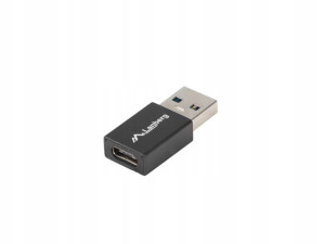 Adapter Usb-c(f) 3.1->usb-a(m) Czarny Lanberg