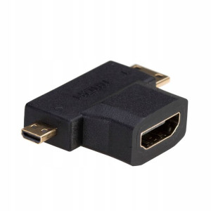 Adapter Akyga AK-AD-23 HDMI - miniHDMI/microHDMI
