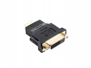 Adapter HDMI - DVI 24+1 Single Link czarny