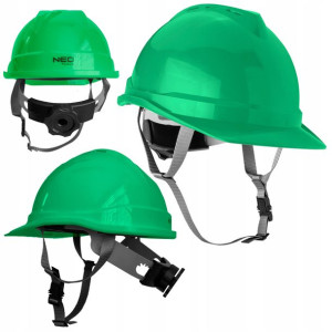 Neo Hełm Kask Bhp Budowlany Roboczy Ochronny Ziel