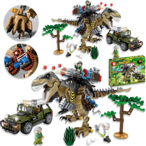 Klocki Jurajski Park Zestaw Dinozaur Figurka 560el
