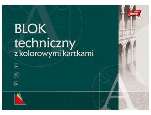 Blok techniczny A3 kolorowy 10k Unipap p10 MAJEWSKI, cena za 1szt.