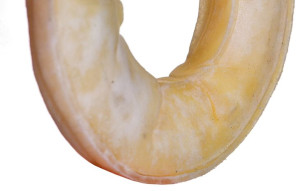 Maced RING PRASOWANY BIAŁY 7cm