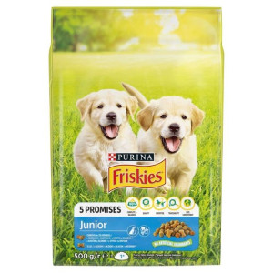 Purina Friskies Junior Kurczak, Mleko i Warzywa 500g