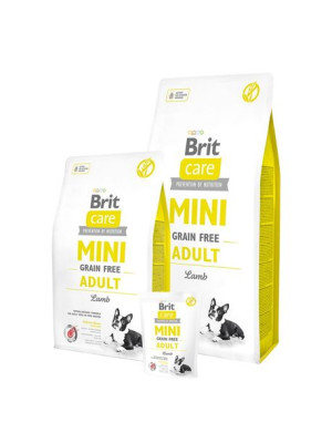 Brit Care Mini Grain Free Adult Lamb - sucha karma dla psa - 2 kg