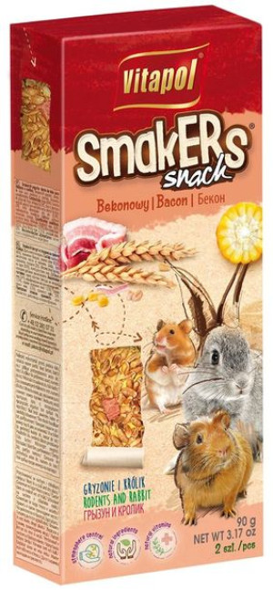 VITAPOL Kolby bekonowe dla gryzoni 2szt. 90g