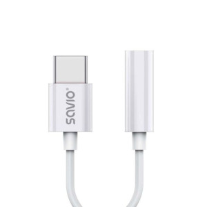 Savio Adapter Usb-c - Mini Jack 3,5 Mm (f) Ak-51