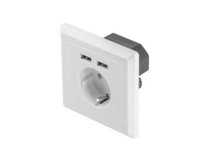 Gniazdo podtynkowe Lanberg AC-WS01-USB2-F (USB 2.0)